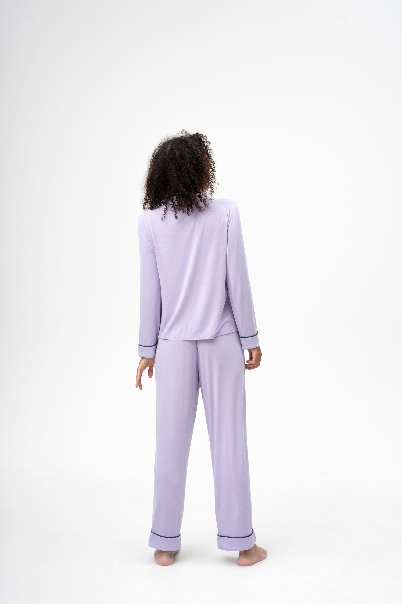 Delila 2 piece long sleeve bamboo pajama set
