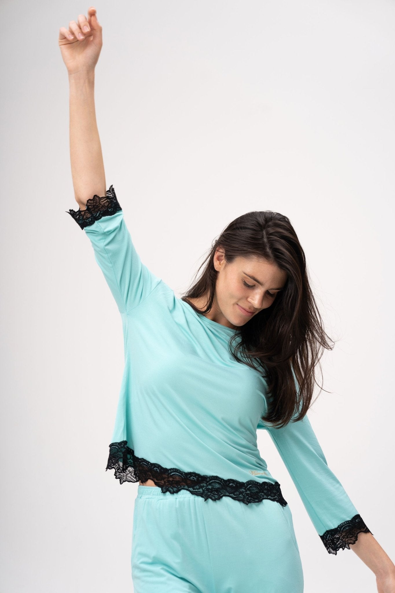 Marine Breathe 2-piece 3/4 sleeves bamboo Pajama set