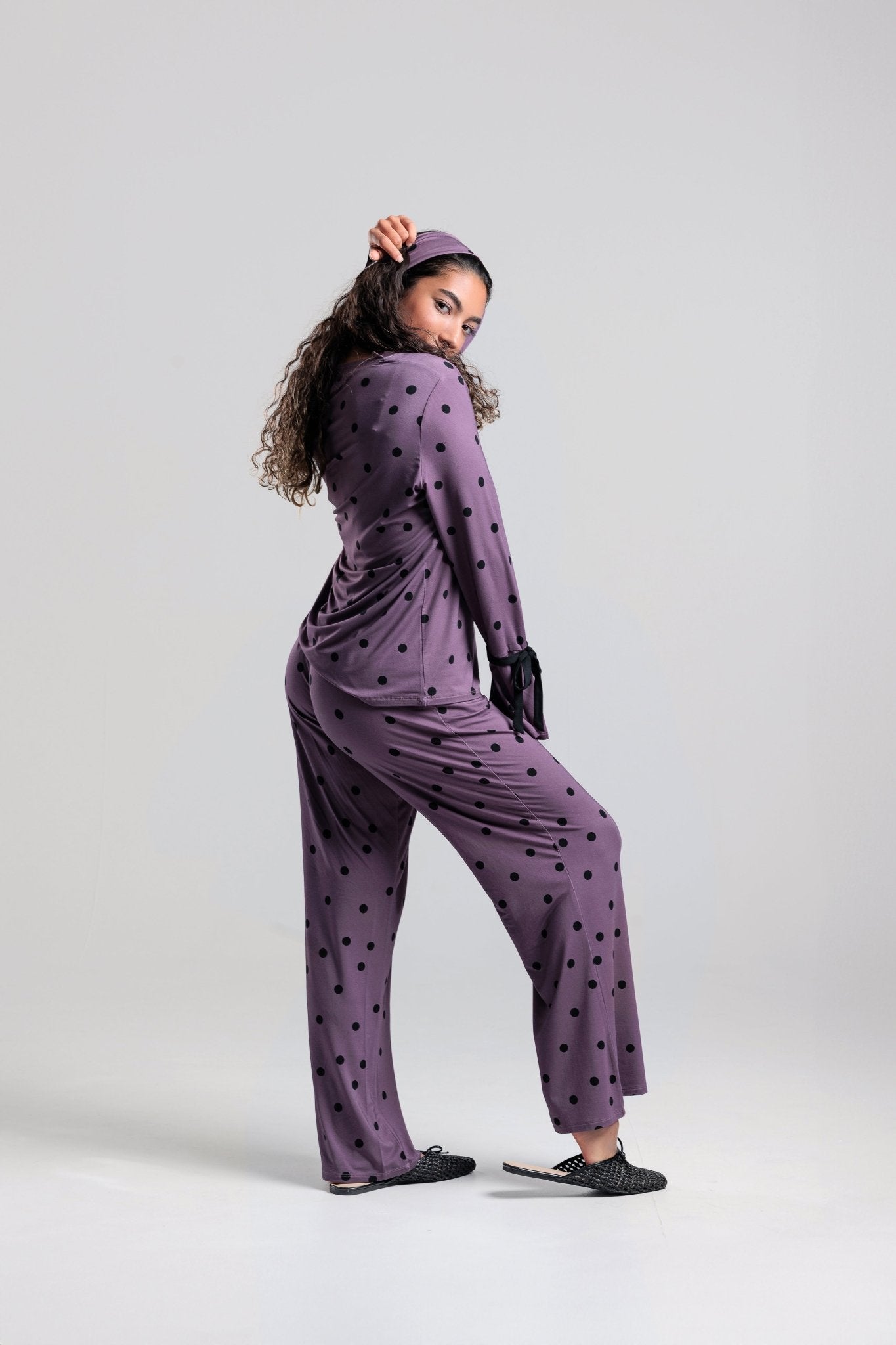 Tulip 2-Piece Long Sleeve Bamboo Pajama Set for Women -PJ Couture Collection